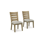 Sedia da pranzo in legno color marrone chiaro/nero con schienale a pioli, sedile singolo, 50,17 cm L x 63,5 cm P x 97,79 cm H