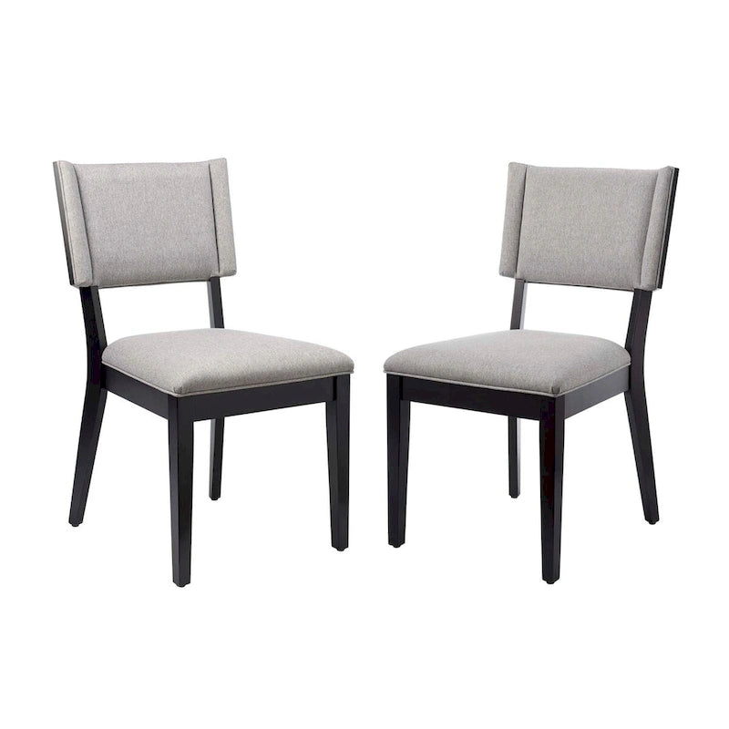 Sedia da pranzo imbottita con schienale a pieghe, set da 2