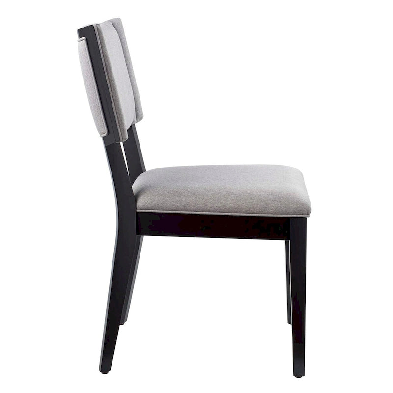 Sedia da pranzo imbottita con schienale a pieghe, set da 2