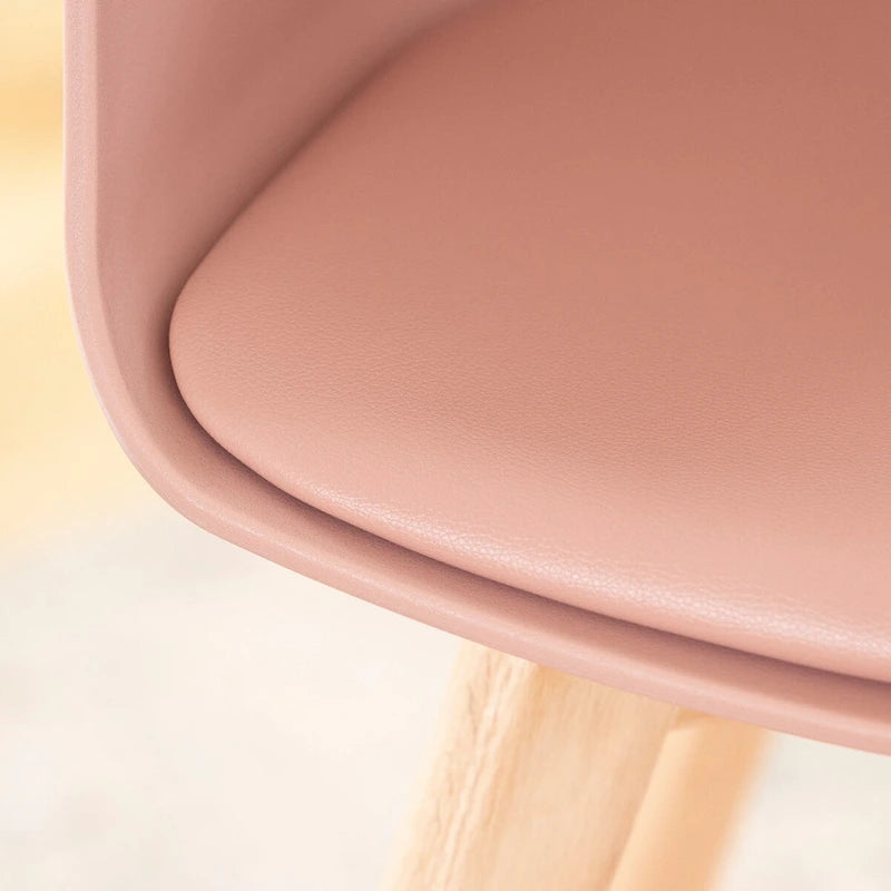 Sedia da Pranzo con Gambe in Legno di Faggio, Stile Scandinavo, Set da 2