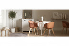 Sedia da Pranzo con Gambe in Legno di Faggio, Stile Scandinavo, Set da 2