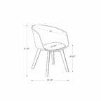 Sedia da Pranzo con Gambe in Legno di Faggio, Stile Scandinavo, Set da 2