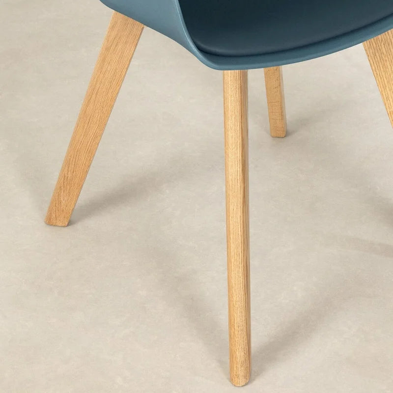Sedia da Pranzo con Gambe in Legno di Faggio, Stile Scandinavo, Set da 2