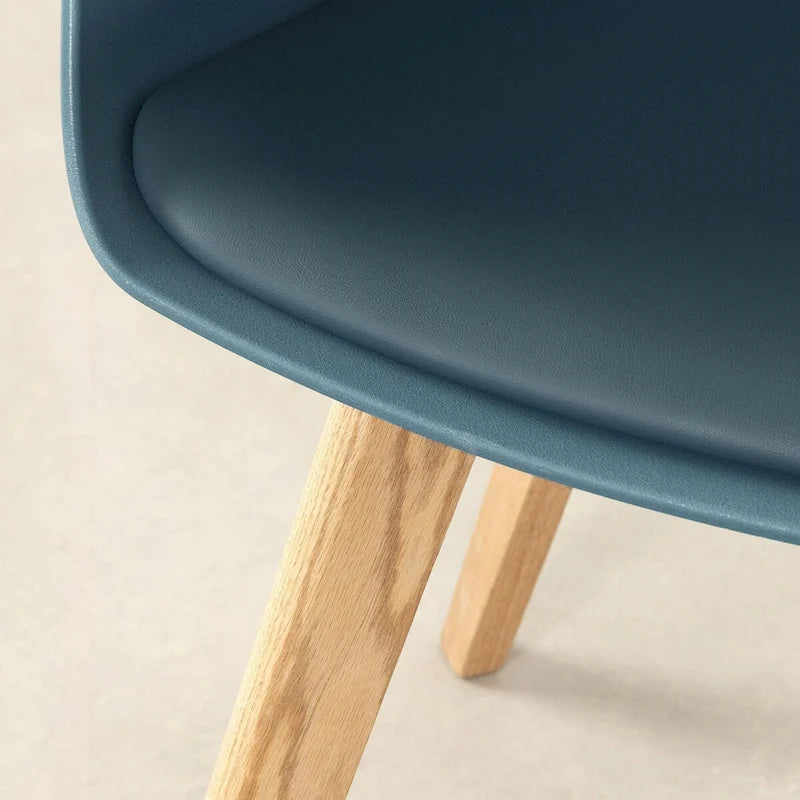 Sedia da Pranzo con Gambe in Legno di Faggio, Stile Scandinavo, Set da 2