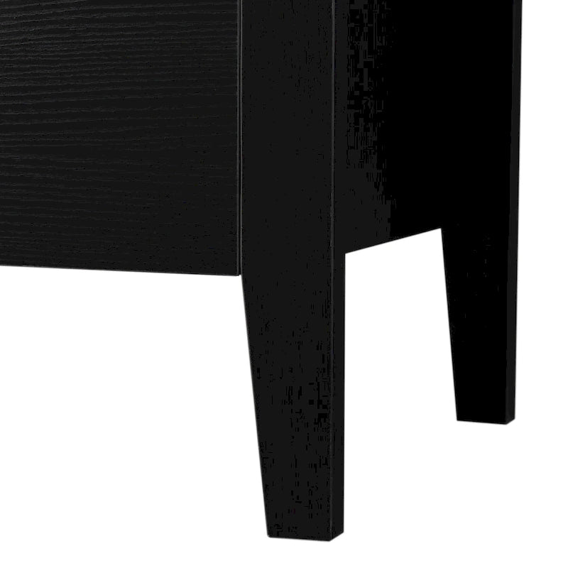 Credenza in stile industriale marrone+bianco / nero+marrone con portabottiglie e portacalici, per 1