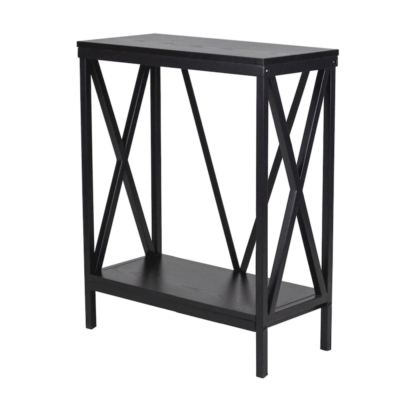 Supporto per acquario/terrario in acciaio nero a X, 1 vasca, 75 litri