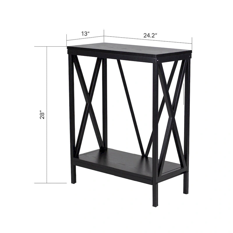 Supporto per acquario/terrario in acciaio nero a X, 1 vasca, 75 litri