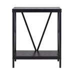 Supporto per acquario/terrario in acciaio nero a X, 1 vasca, 75 litri