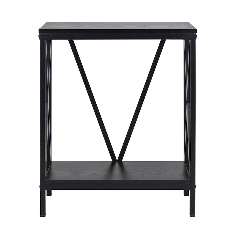 Supporto per acquario/terrario in acciaio nero a X, 1 vasca, 75 litri